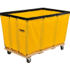 Global Industrial™ KD, 24 Bushel, Yellow Vinyl Basket Bulk Truck