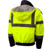 GSS Safety Hi-Visibility Class 3 3-In-1 Waterproof Bomber Jacket W/Fleece Lining, Lime/Black, 2XL