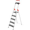 Hailo L100 Pro 5 Step Aluminum Folding Step Ladder
																			