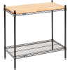 Nexel® Black Epoxy Display Unit - 36"W x 18"D x 34"H - 2 Tier