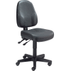 Interion® Task Chair With 19"H Back, Leather, Black