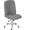 Interion® Big and Tall Chair - Fabric - High Back - Gray