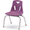 Jonti-Craft® Berries® Plastic Chair with Chrome-Plated Legs - 16" Ht - Purple