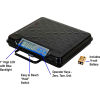 Brecknell GP100-USB Digital Bench Scale with USB Port, 100 x 0.2 lb, 12-1/2" x 11" Platform
