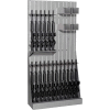 Datum ArgosRACK Gun Open Rack AWR83-18R4B - Holds 18 Rifles 42"W x 15"D x 83"H Battleship Gray