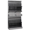 Datum ArgosRACK Gun Open Rack AWR83-24R-1 - 24 Rifles w/2 Half Shelves 42"Wx15"Dx83"H Desert Sand