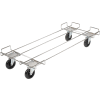 Global Industrial™ Wire Rack Accessory 48 x 20 Dolly Base - 5 Poly Swivel Casters For 48"W Bins