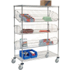 Adjustable Mobile Wire Bin Rack - 48"W x 24"D x 69"H