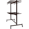 Double-Tier Hanging Chair/Coat Truck, Holds 84 Chairs or 60-70 Coats