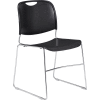 Stacking Chair - Plastic - Black