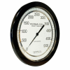 Perma-Cal 108FTM12A21,8.5" Dial,0-1,500 psi,1/4" NPT,Bottom Mount,SS Connection,BLK Front Flange