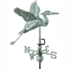Good Directions Blue Heron Garden Weathervane, Blue Verde Copper w/Roof Mount