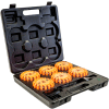 Buyers 4" Round Rechargeable Strobe/Flare Kit - With 6 Flares And Charging Case - 8891018