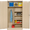 Tennsco Combination Metal Storage Cabinet 1472-SND - 36x18x72 Sand