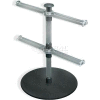 Global Approved 900046 2-Tiered Bracelet/Necklace Display Countertop Display, 13" High, 9" Base