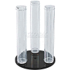 Global Approved 900069 Vertical 3-Pole Bracelet Display, 12" High, Clear, 4 Pack