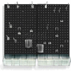 Global Approved 900945-BLK Pegboard Room Organizer Kit, Hardware Included, Black Opaque ,1 Piece