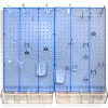 Global Approved 900945-BLU Pegboard Room Organizer Kit, Hardware Included, Blue Opaque ,1 Piece