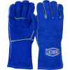 Ironcat Insulated Select Cowhide Welding Gloves, Blue, Women's, All Leather - Pkg Qty 12