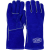 Ironcat Insulated Slightly Select Cowhide Welding Gloves, Blue, Large, All Leather - Pkg Qty 12