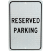 Aluminum Sign - Reserved Parking - .08" Thick, TM5J