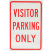Global Industrial™ Aluminum Sign - Visitor Parking Only - .063" Thick, 932136