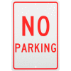 Aluminum Sign - No Parking - .063" Thick, TM1H