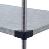 Galvanized Steel Shelving - Shelves Adjust at 1" Increments