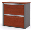 Bestar® Lateral File With Top (Unassembled) - 30" - Bordeaux & Slate - Connexion Series