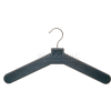 Molded Charcoal Gray Plastic Hangers 6 Per Package