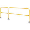 Optional Socket Base with Pedestrian Safety Barrier Rail, Pedestrian Barricade