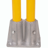 Global Industrial™ Double Socket Base For Pedestrian Barrier