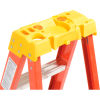 Werner 12ft Fiberglass Step Ladder w/ Plastic Tool Tray 300 lb. Cap - 6212
																			