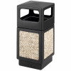 Safco® Canmeleon™ Aggregate Panel, Side Open, 38 Gallon, Black - 9472NC