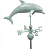 Good Directions Dolphin Weathervane, Blue Verde Copper