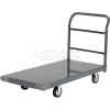 Global Industrial™ Steel Deck Platform Truck 36 x 24 1400 Lb. Capacity 5" Rubber Casters
