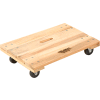 Global Industrial™ Hardwood Dolly with Solid Deck 36 x 24 1000 Lb. Capacity