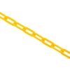 Global Industrial Plastic Chain Barrier, 1-1/2"x50'L, Yellow