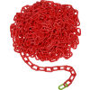 Global Industrial™ Plastic Chain Barrier, 2"x50'L, Red
																			