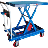 Global Industrial Mobile Scissor Lift Table with Hook-on Bin - 1100 Lb. Cap. 35 x 23 Platform