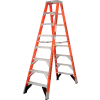 Werner 8' Dual Access Fiberglass Step Ladder 375 lb. Cap - T7408