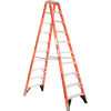 Werner 10ft Dual Access Fiberglass Step Ladder 375 lb. Cap - T7410
																			