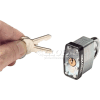 General Security Laminated Steel Padlock with Bumper and Two Keys - Keyed Differently