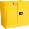 Global Industrial Flammable Cabinet, Manual Close Double Door, 24 Gallon, 43"Wx12"Dx44"H