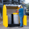 Ultra-Hard Top P4 Plus® 4 Drum Outdoor Spill Containment Unit without Drain - 9636