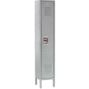 Global Industrial™ Infinity® Single Tier 1 Door Locker, 12"Wx15"Dx60"H, Gray, Unassembled