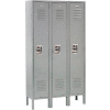 Global Industrial™ Infinity® Single Tier 3 Door Locker, 12"Wx12"Dx72"H, Gray, Assembled