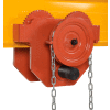 Geared Eye Adjustable Manual Trolley E-MT-2-C 2000 Lb. Capacity