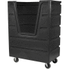 Dandux Black Recycled Plastic Hopper Front Bulk Truck 511460X 38 Cu. Ft. Capacity
