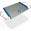 Bluff® 20C7266 Steel Red Pin Heavy Duty Dock Board 72 x 66 20,000 Lb. Cap.